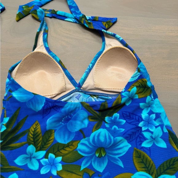 Vintage two pieces tankini flora custom made swimwear Vancouver Canada - Picture 3 of 5